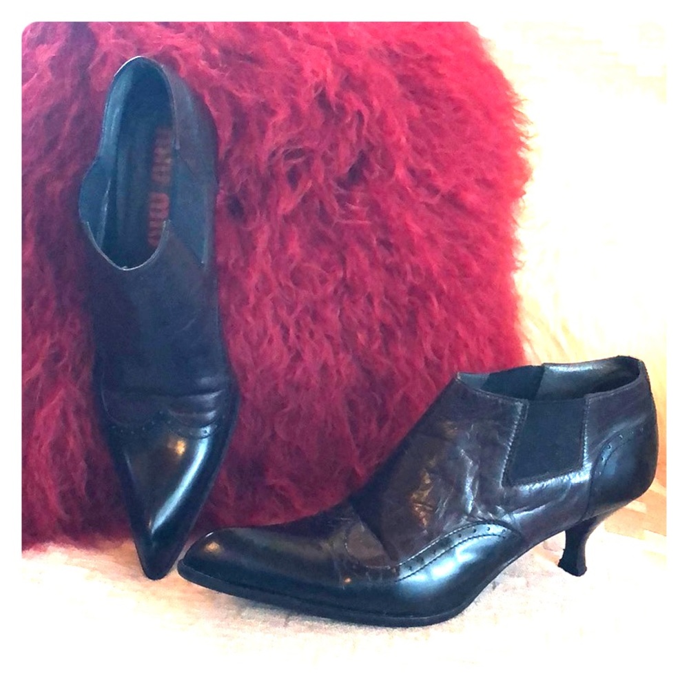 Miu Miu Wingtip Ankle Boots